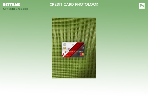 Модерен стил на предниот шаблон за мастер картички на Централната банка на Либер